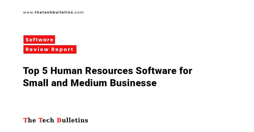 Top 5 Human Resources Software for SMBs